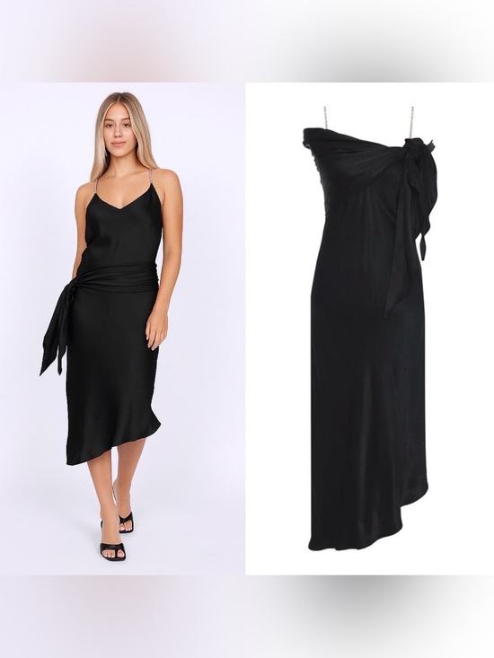 Gold Hawk Dresses & Skirts - Gold Hawk Aimee Viscose Slip Dress (black)